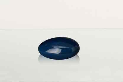 Handmade Cremation Keepsake Urn "Stone" - Small Urn | Light Cobalt | Ceramic - Pulvis Art Urns