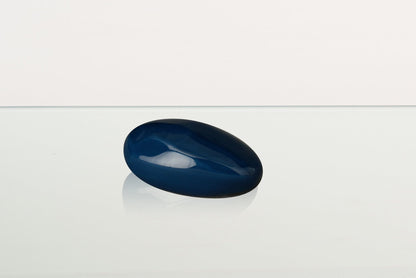 Handmade Cremation Keepsake Urn "Stone" - Small Urn | Light Cobalt | Ceramic - Pulvis Art Urns