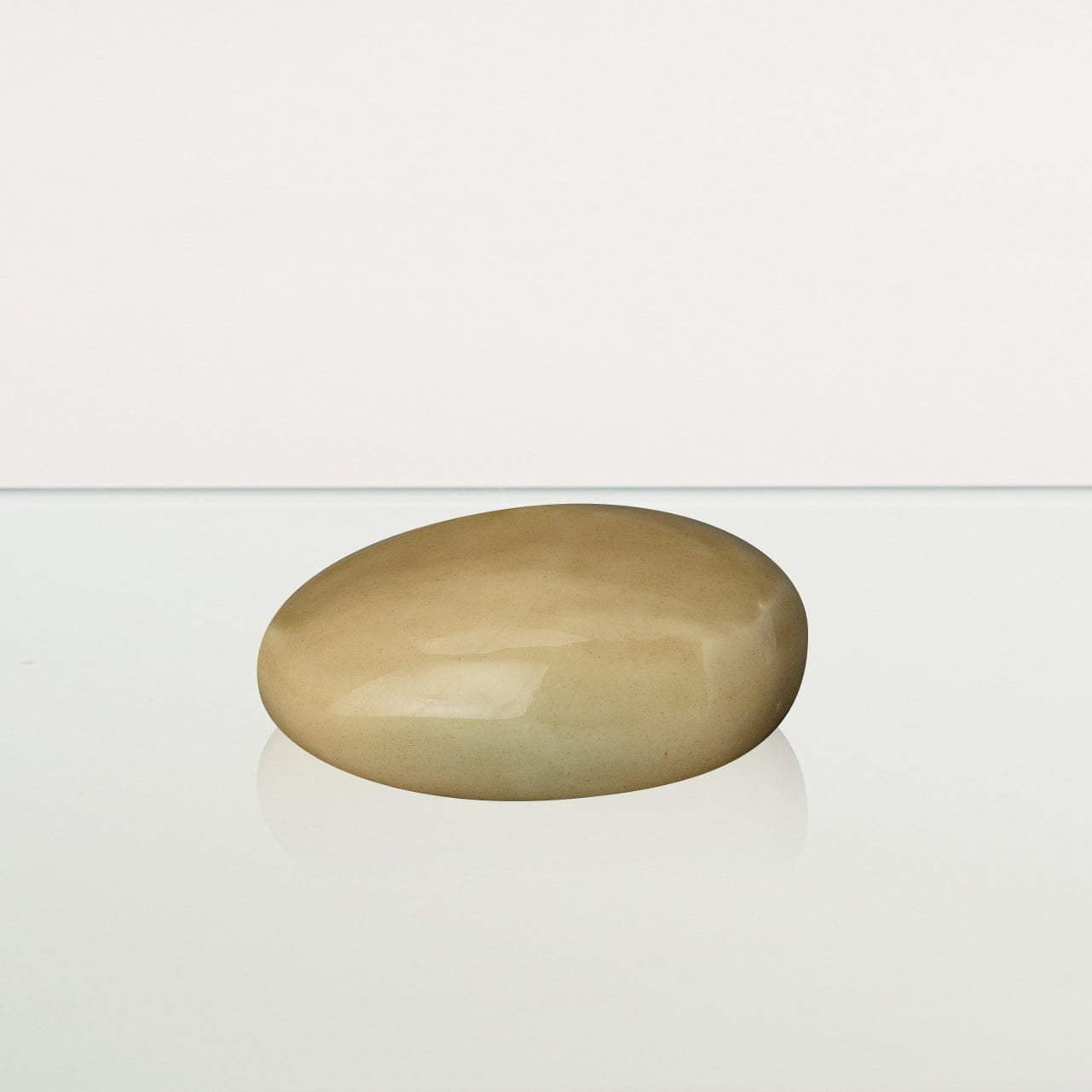 Handmade Cremation Keepsake Urn "Stone" - Small Urn | Light Sand | Ceramic - Pulvis Art Urns