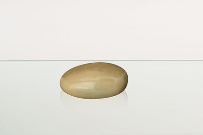 Handmade Cremation Keepsake Urn "Stone" - Small Urn | Light Sand | Ceramic - Pulvis Art Urns