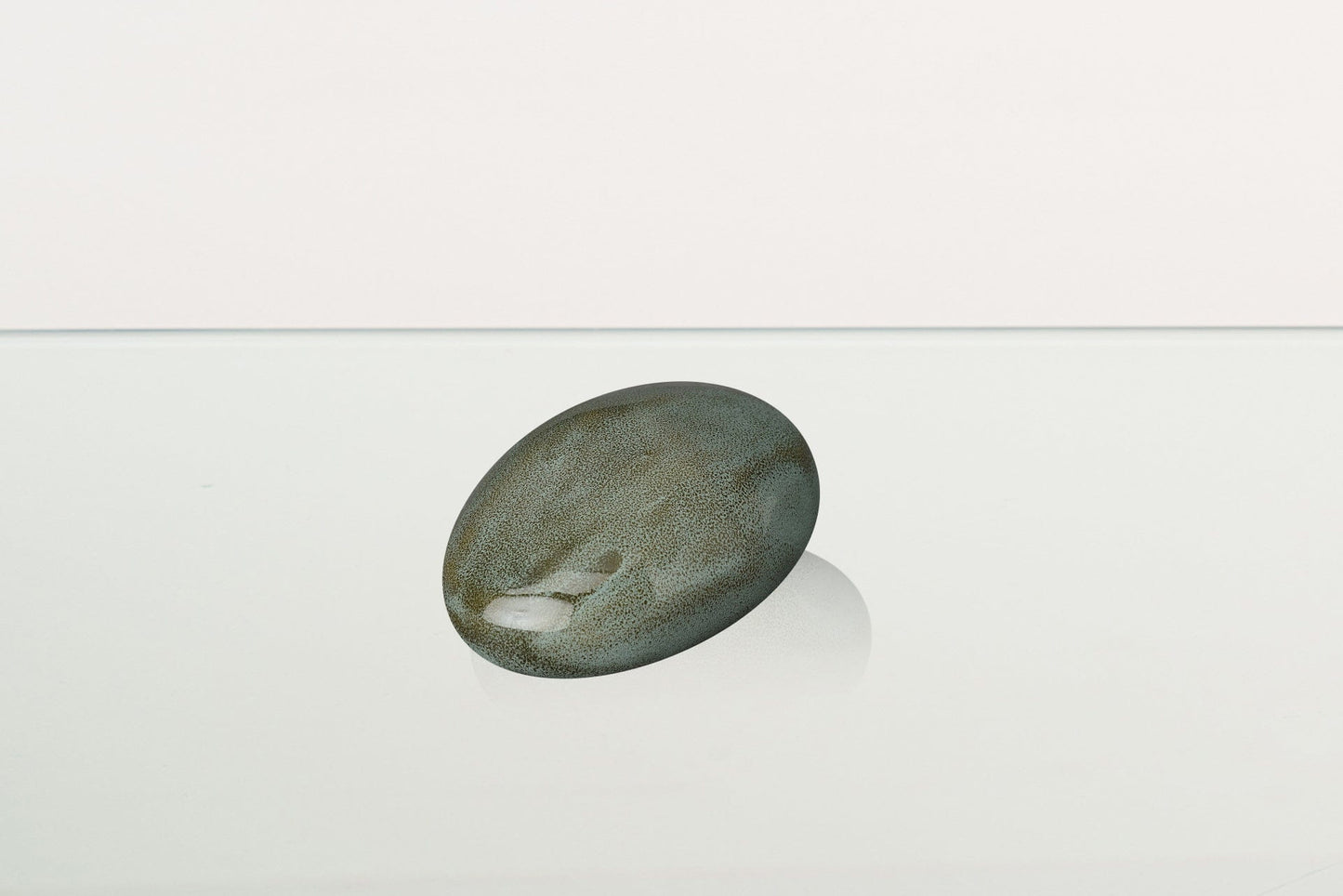 
                  
                    Pulvis Art Urns Keepsake Urn Handmade Cremation Keepsake Urn "Stone" - Small Urn | Oily Green Melange | Ceramic
                  
                