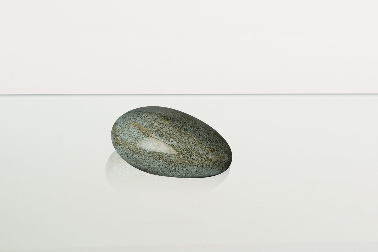
                  
                    Pulvis Art Urns Keepsake Urn Handmade Cremation Keepsake Urn "Stone" - Small Urn | Oily Green Melange | Ceramic
                  
                