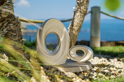 Handmade Cremation Keepsake Urn "The Passage" - Small Urn | Craquelure | Ceramic - Pulvis Art Urns