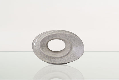 Handmade Cremation Keepsake Urn "The Passage" - Small Urn | Craquelure | Ceramic - Pulvis Art Urns