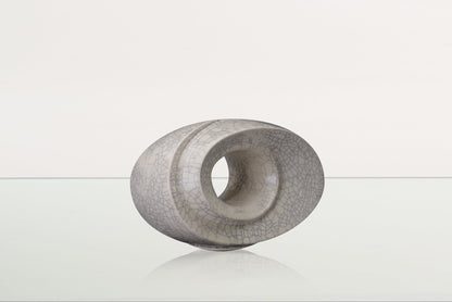 Handmade Cremation Keepsake Urn "The Passage" - Small Urn | Craquelure | Ceramic - Pulvis Art Urns