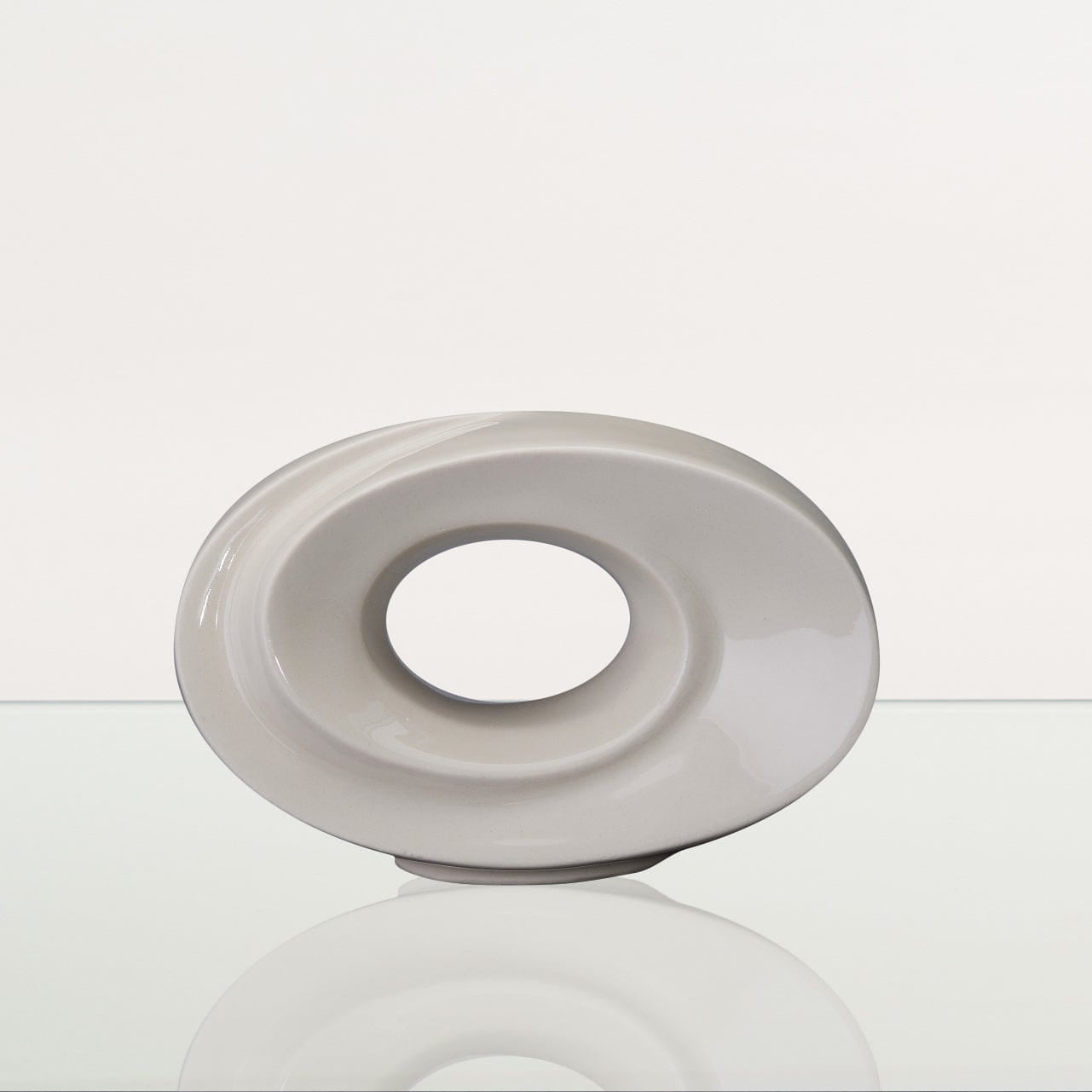 Pulvis Art Urns Keepsake Urn Handmade Cremation Keepsake Urn "The Passage" - Small Urn | Off-white | Ceramic