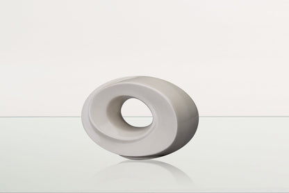 Pulvis Art Urns Keepsake Urn Handmade Cremation Keepsake Urn "The Passage" - Small Urn | Off-white | Ceramic