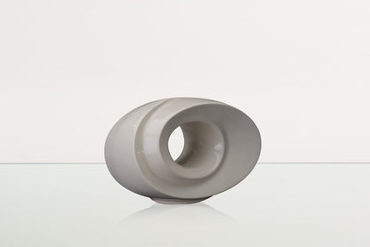 Pulvis Art Urns Keepsake Urn Handmade Cremation Keepsake Urn "The Passage" - Small Urn | Off-white | Ceramic