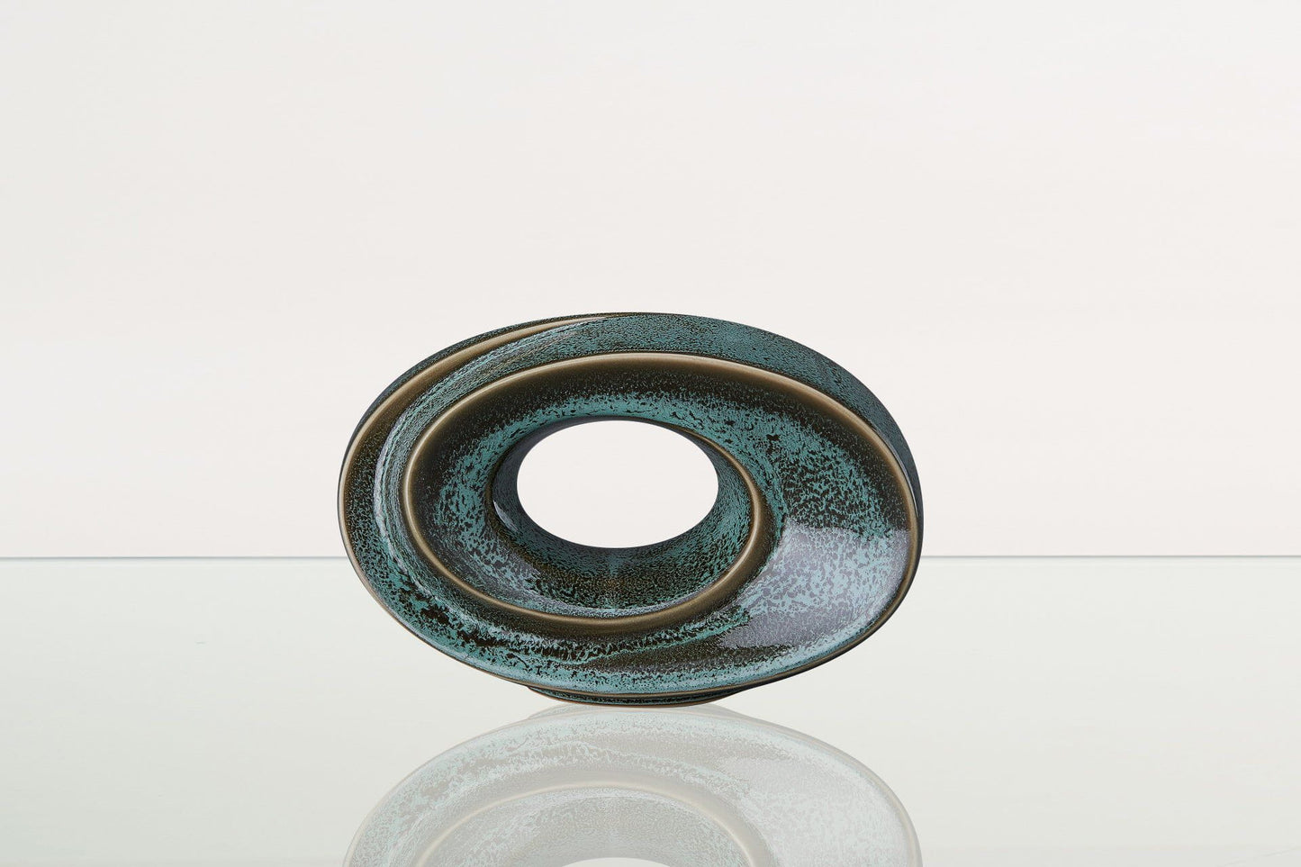 
                  
                    Pulvis Art Urns Keepsake Urn Handmade Cremation Keepsake Urn "The Passage" - Small Urn | Oily Green Melange
                  
                