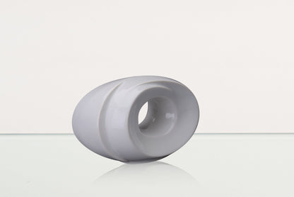 Handmade Cremation Keepsake Urn "The Passage" - Small Urn | White | Ceramic - Pulvis Art Urns