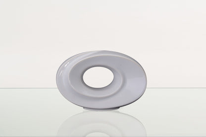 Handmade Cremation Keepsake Urn "The Passage" - Small Urn | White | Ceramic - Pulvis Art Urns