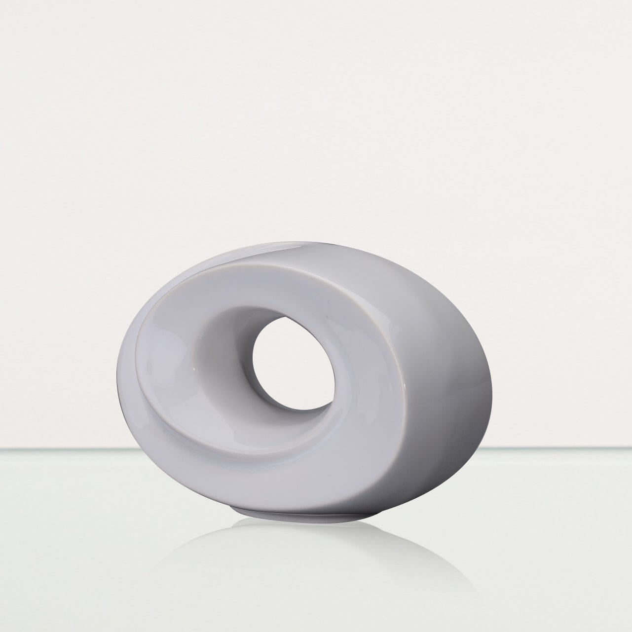 Handmade Cremation Keepsake Urn "The Passage" - Small Urn | White | Ceramic - Pulvis Art Urns