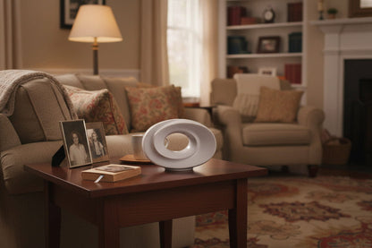 Pulvis Art Urns Keepsake Urn Handmade Cremation Keepsake Urn "The Passage" - Small Urn | White | Ceramic