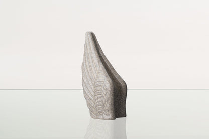 Handmade Cremation Keepsake Urn "Wings" - Small | Craquelure | Ceramic Urn - Pulvis Art Urns