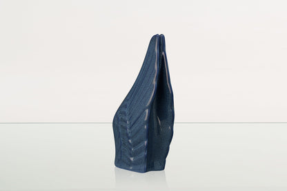 Handmade Cremation Keepsake Urn "Wings" - Small Urn | Blue Melange | Ceramic - Pulvis Art Urns