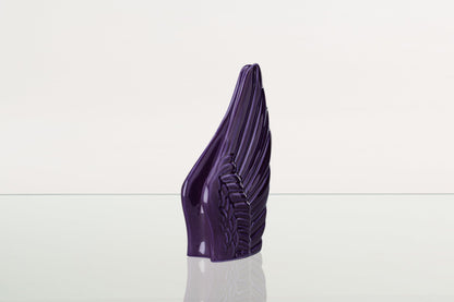 Handmade Cremation Keepsake Urn "Wings" - Small Urn | Violet | Ceramic - Pulvis Art Urns