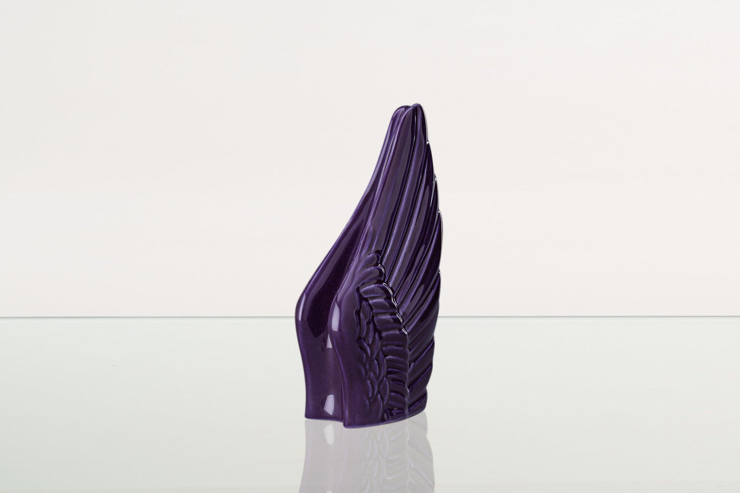 
                  
                    Pulvis Art Urns Keepsake Urn Handmade Cremation Keepsake Urn "Wings" - Small Urn | Violet | Ceramic
                  
                