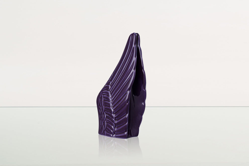 
                  
                    Pulvis Art Urns Keepsake Urn Handmade Cremation Keepsake Urn "Wings" - Small Urn | Violet | Ceramic
                  
                