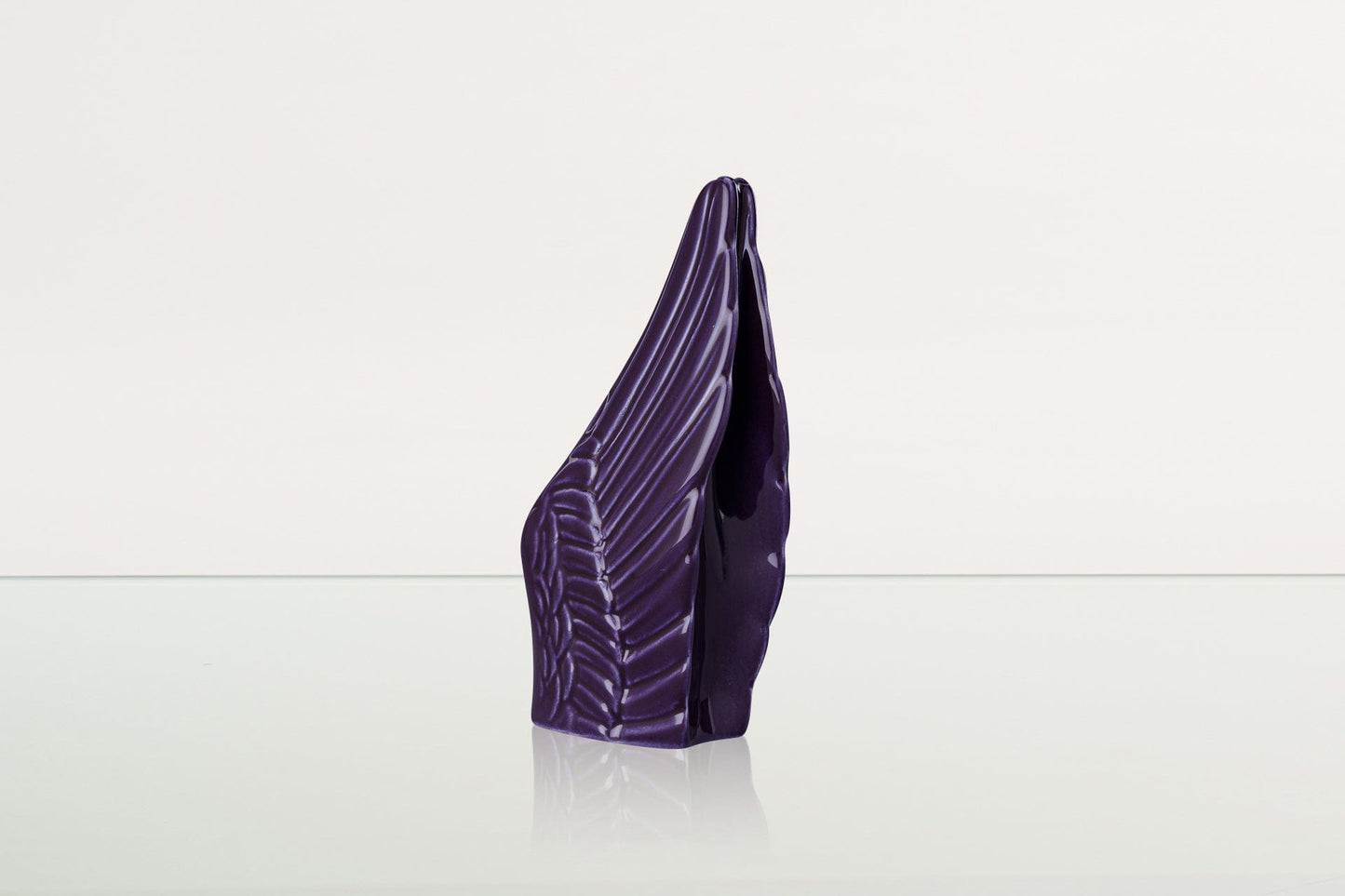 
                  
                    Pulvis Art Urns Keepsake Urn Handmade Cremation Keepsake Urn "Wings" - Small Urn | Violet | Ceramic
                  
                
