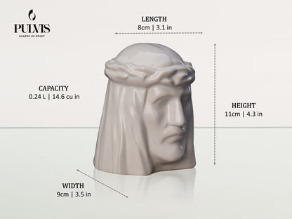 Pulvis Art Urns Keepsake Urn Handmade Mini Keepsake Urn "The Christ" - sizes