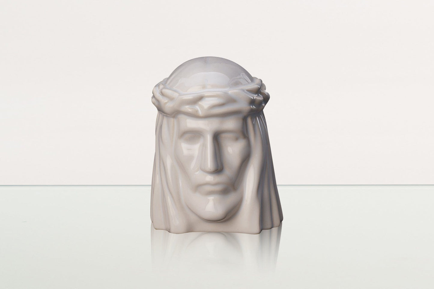 
                  
                    Pulvis Art Urns Keepsake Urn Handmade Mini Keepsake Urn "The Christ" - White | Ceramic Mini Urn
                  
                