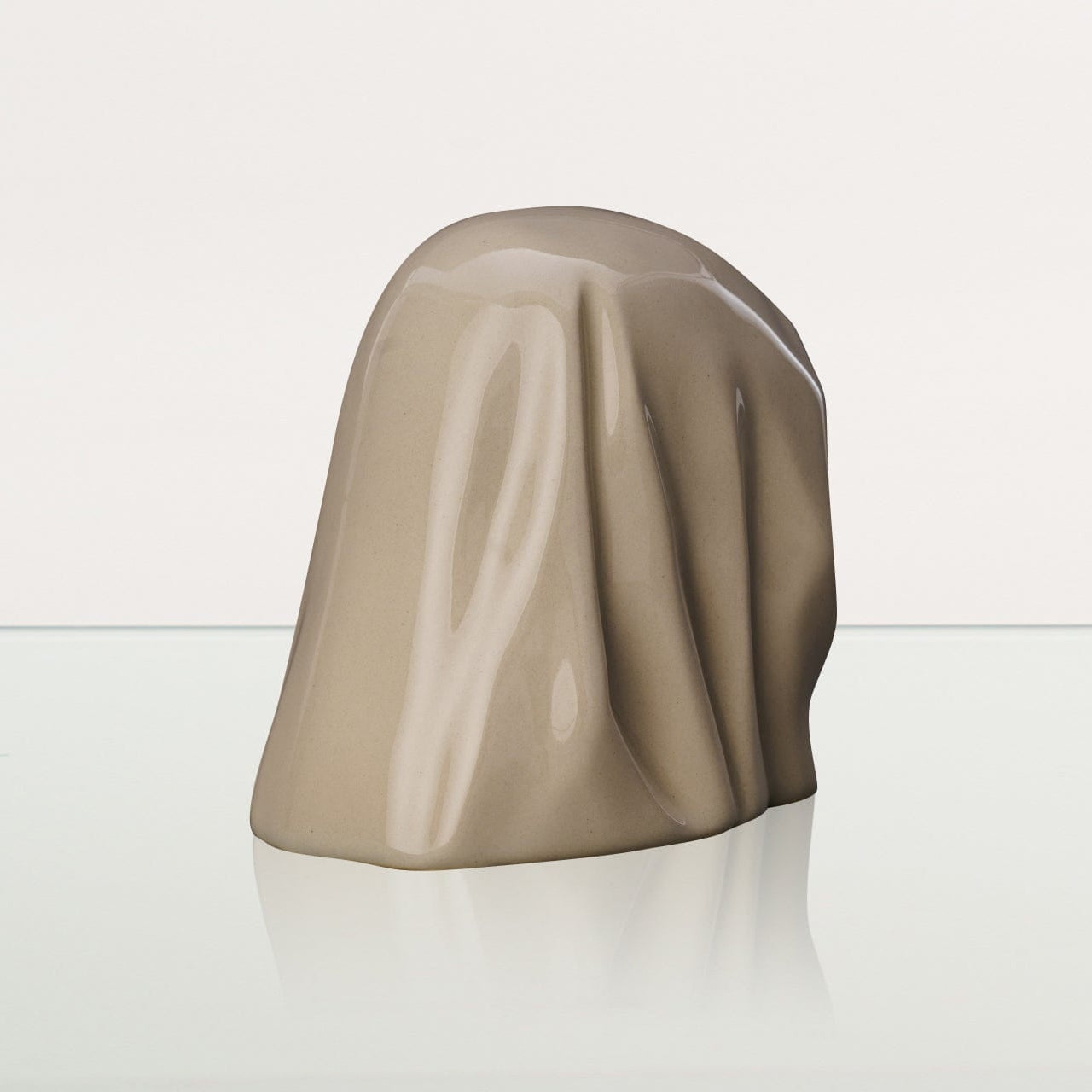 Handmade Mini Keepsake Urn "The Holy Mother" - Off-white | Mini Ceramic Urn - Pulvis Art Urns