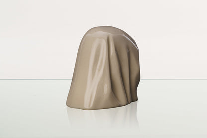 Handmade Mini Keepsake Urn "The Holy Mother" - Off-white | Mini Ceramic Urn - Pulvis Art Urns