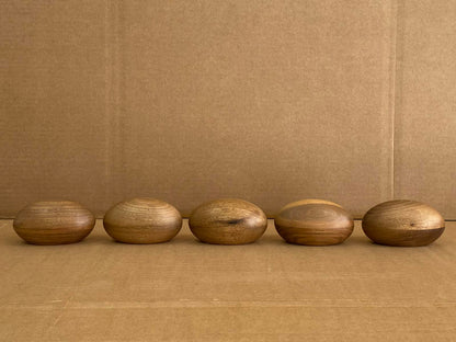 Wooden Keepsake Urn "Palm Stone" - Genuine Walnut - Pulvis Art Urns