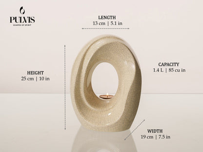 Pulvis Art Urns Medium Size Urn Artisan Cremation Urn for Ashes "The Passage" - Medium Urn | sizes