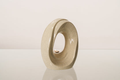 Artisan Cremation Urn for Ashes "The Passage" - Medium Urn | Craquelure | Ceramic - Pulvis Art Urns