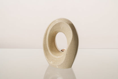 Artisan Cremation Urn for Ashes "The Passage" - Medium Urn | Craquelure | Ceramic - Pulvis Art Urns