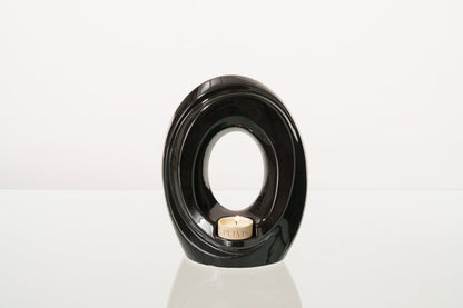 Artisan Cremation Urn for Ashes "The Passage" - Medium Urn | Lamp Black | Ceramic - Pulvis Art Urns