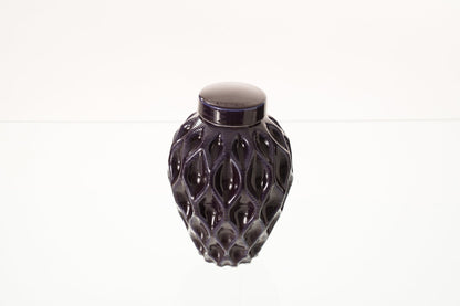 Cremation Urn "Echo" - 3D Printed Ceramic Urn | Violet | Medium - Pulvis Art Urns