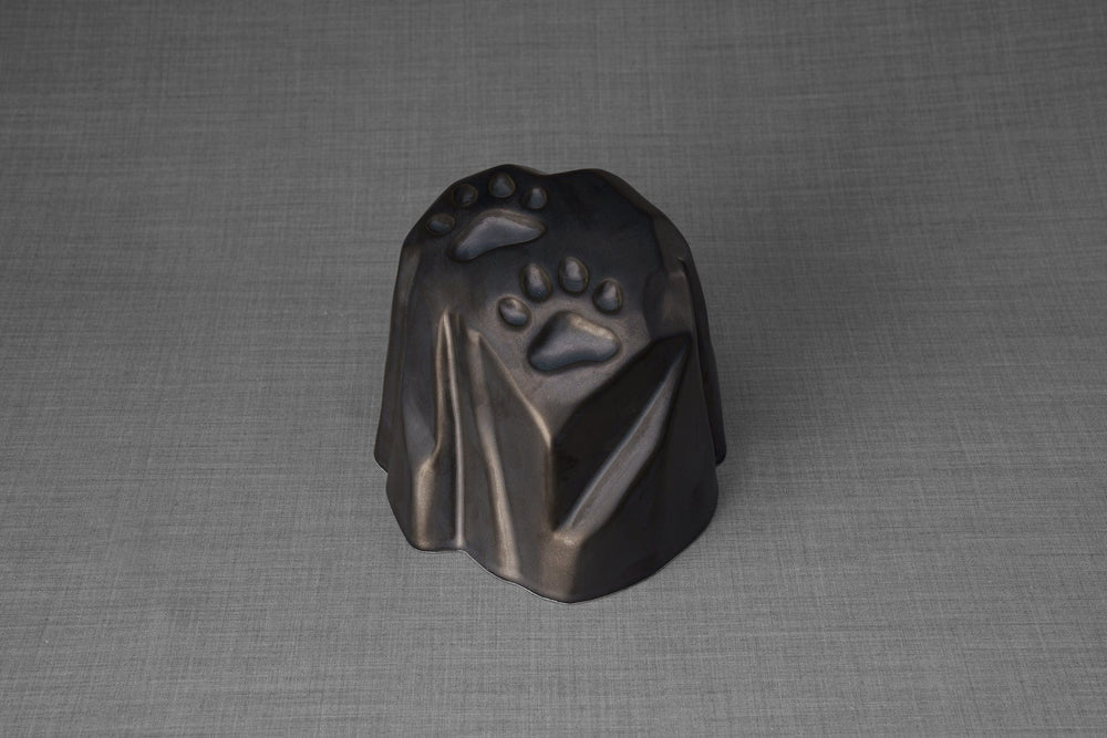 Pulvis Art Urns Memorial Bundle Dark Matte / Light Paw Print Memorial Bundle - 4 Pieces - Portrait | Urn | Nameplate Holder | Scented Candle