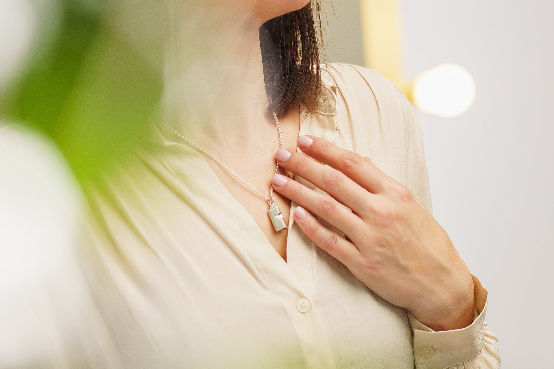 Memorial Cremation Necklace – Heart | Silver | Handmade Cremation Jewelry - Pulvis Art Urns