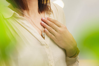 Memorial Cremation Necklace – Wings | Silver | Handmade Cremation Jewelry - Pulvis Art Urns