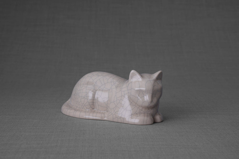 Pulvis Art Urns Craquelure / Light Mini "Cat" Memorial Bundle - 4 pcs. | Handmade
