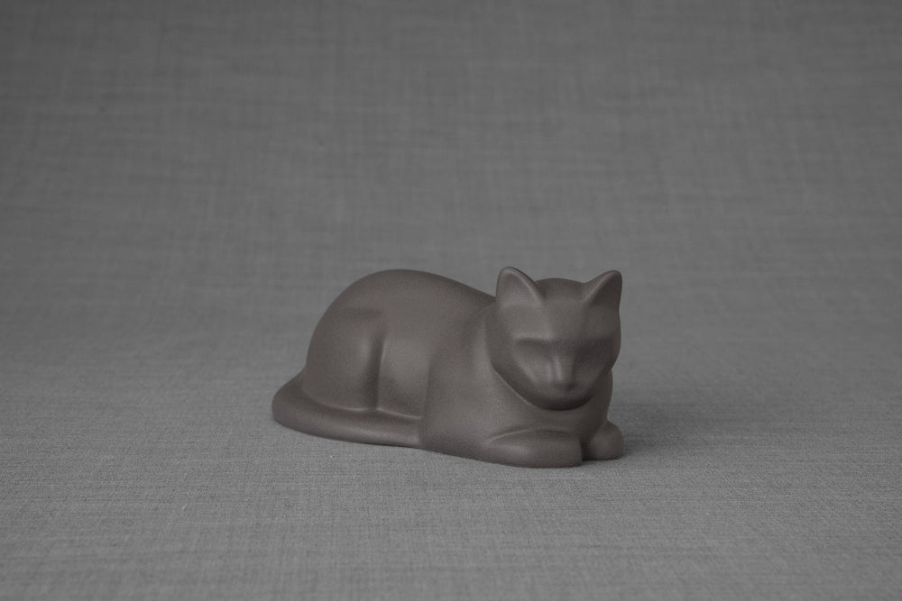 Pulvis Art Urns Grey Matte / Light Mini "Cat" Memorial Bundle - 4 pcs. | Handmade
