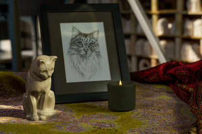 Mini Neko Bundle - 4 Pieces - Portrait | Urn | Nameplate Holder | Scented Candle - Pulvis Art Urns