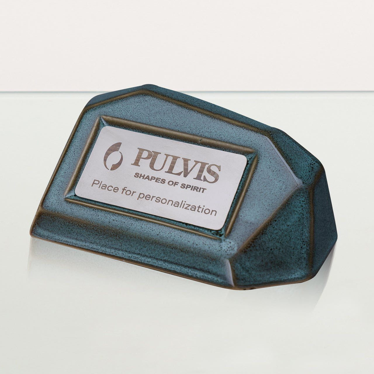 Memorial Nameplate Holder | Ceramic | Personalizable - Pulvis Art Urns