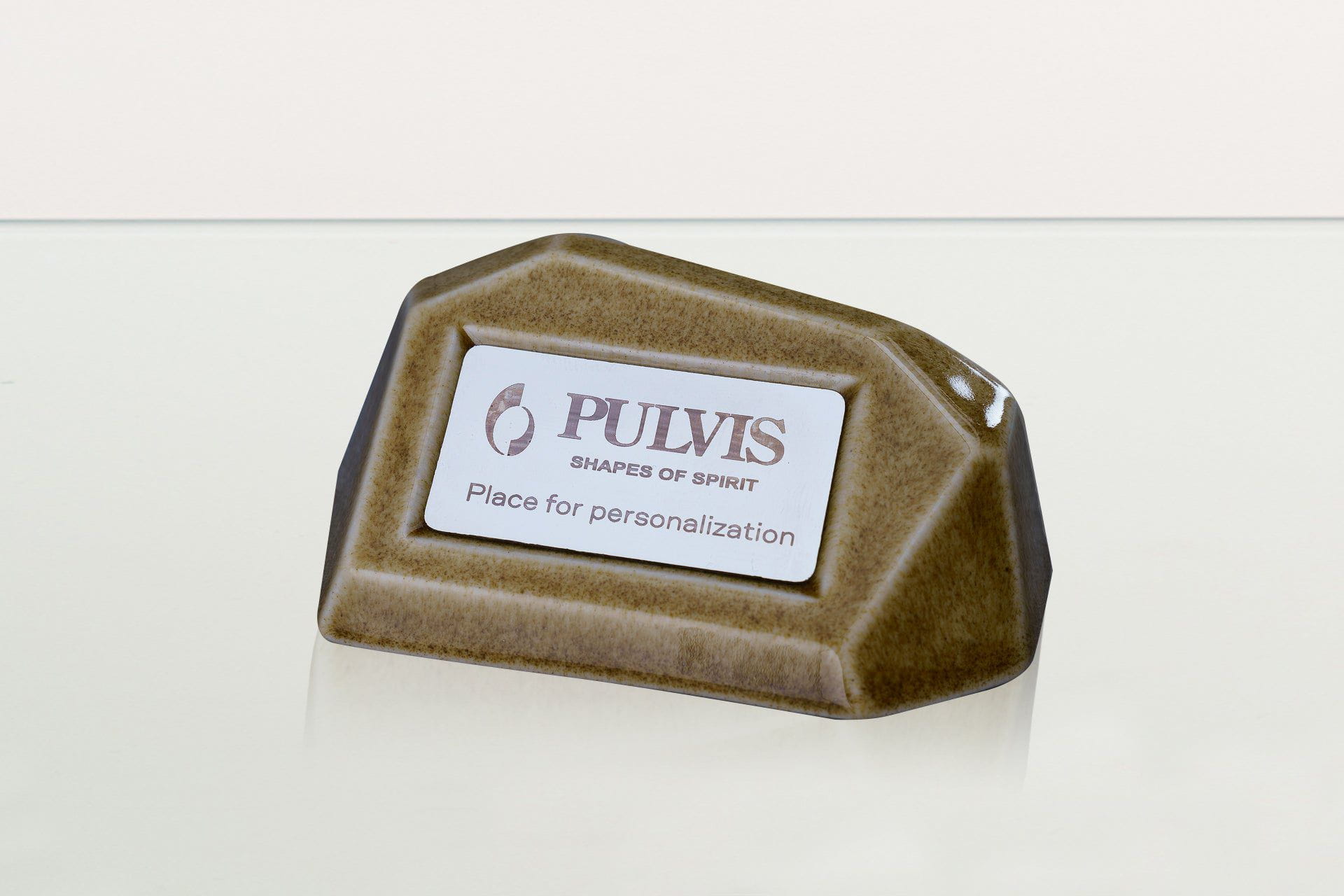 Memorial Nameplate Holder | Ceramic | Personalizable - Pulvis Art Urns