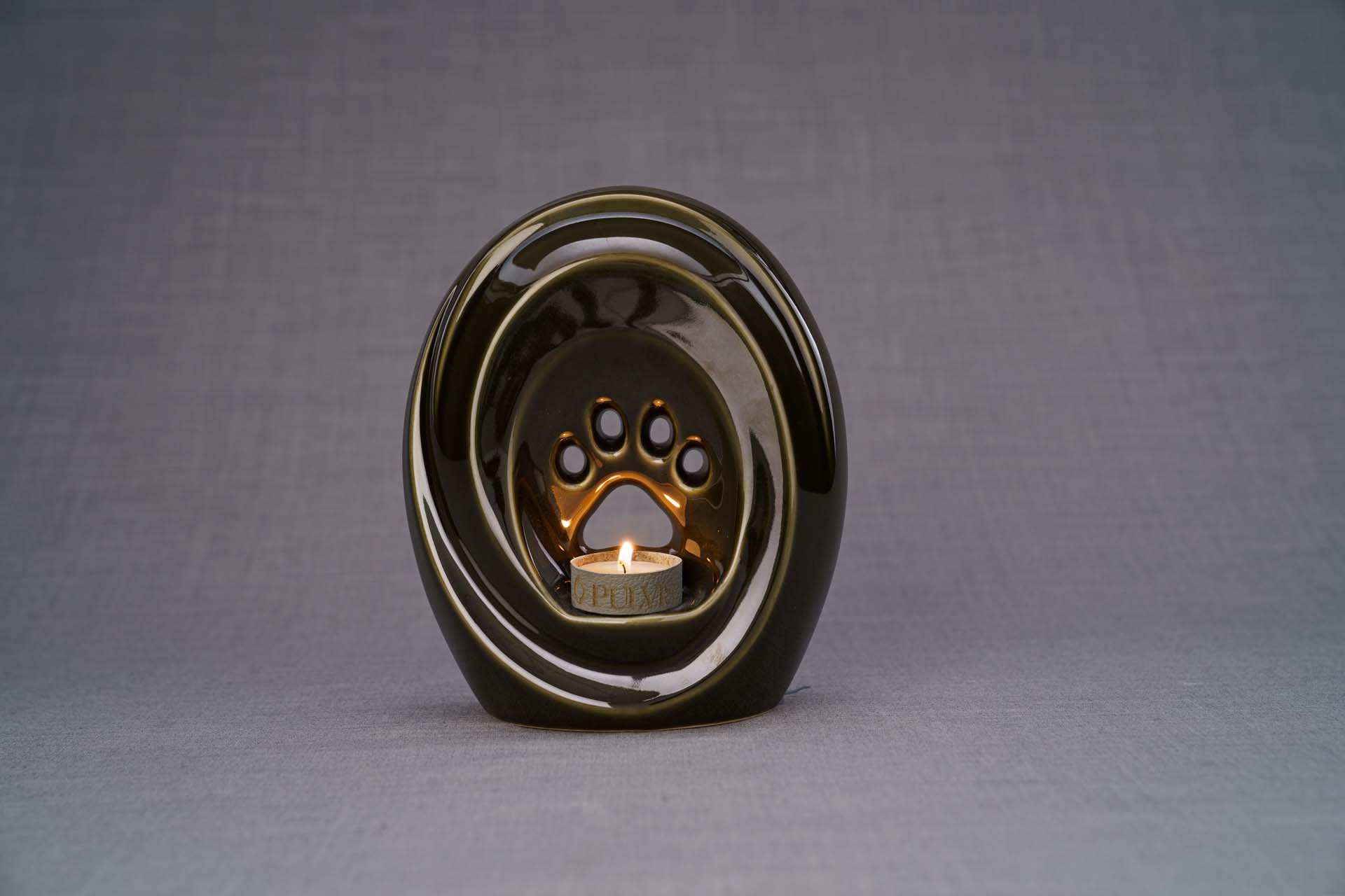 Paw Memorial Bundle - 4 Pieces - Portrait | Urn | Nameplate Holder | Scented Candle - Pulvis Art Urns