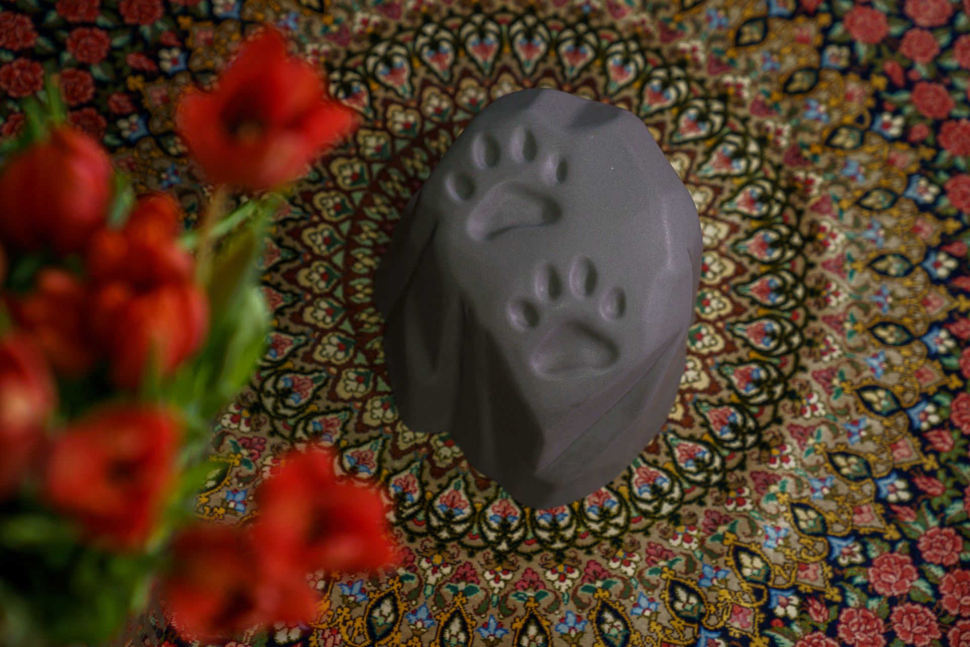 Pulvis Art Urns "Paw Print" Pet Memorial Bundle - 4 pcs. | Handmade