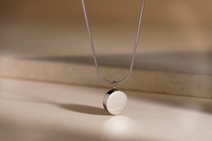 Pet Cremation Necklace – Paw | Stainless Steel | Memorial Jewelry | Silver Finish - Pulvis Art Urns