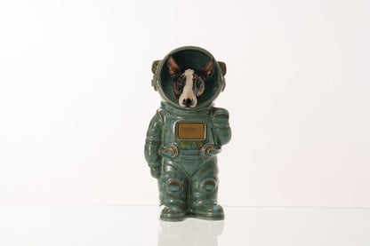 Pulvis Art Urns Pet Cremation Urn Oily Green / CUSTOM (by photo) / Yes (+$50) Dog Cremation Urn Bull Terrier - Customizable Figure | Pet Urn