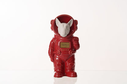 Pulvis Art Urns Pet Cremation Urn Red / White Matte / Yes (+$50) Dog Cremation Urn Bull Terrier - Customizable Figure | Pet Urn