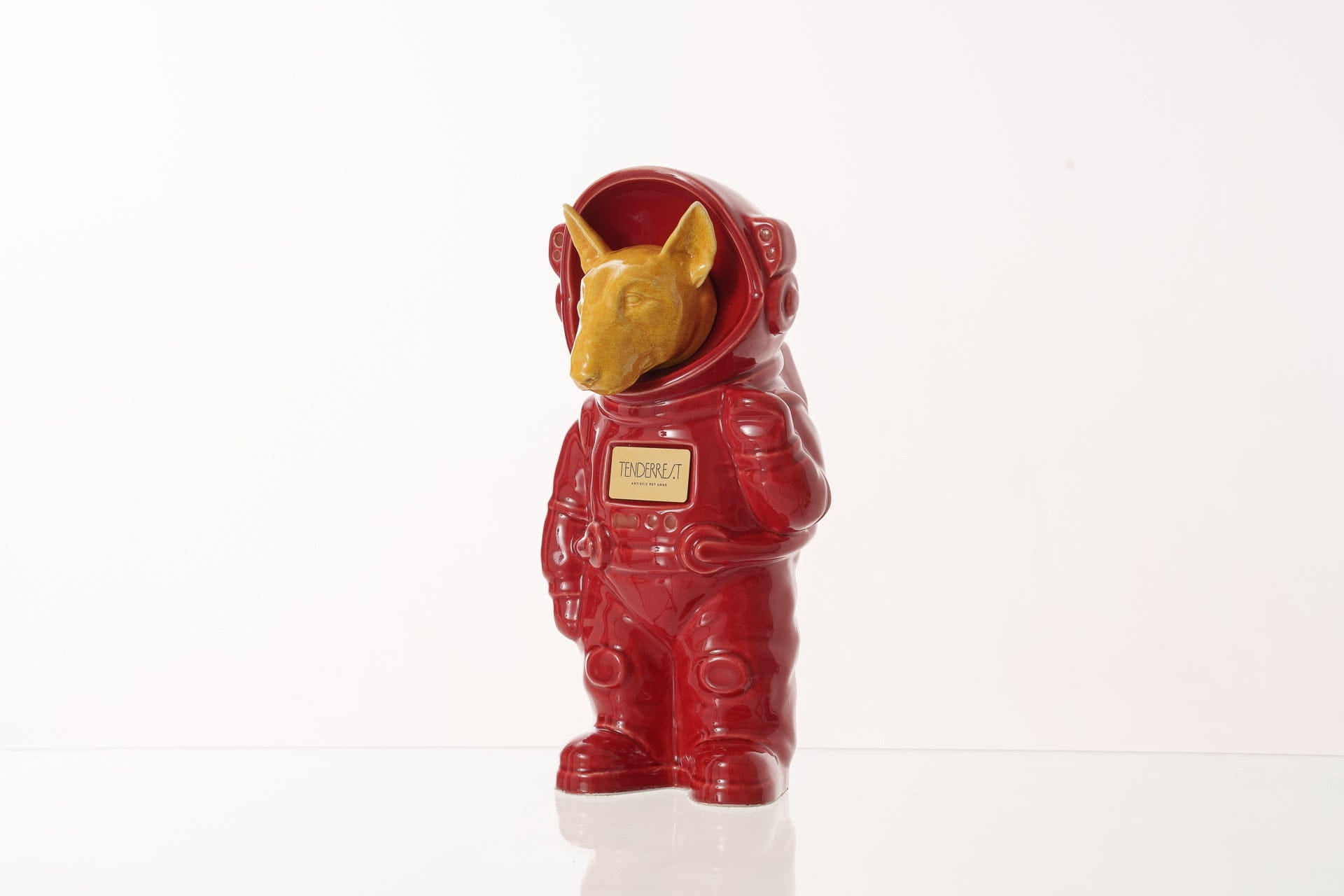 Pulvis Art Urns Pet Cremation Urn Red / Yellow / No Dog Cremation Urn Bull Terrier - Customizable Figure | Pet Urn