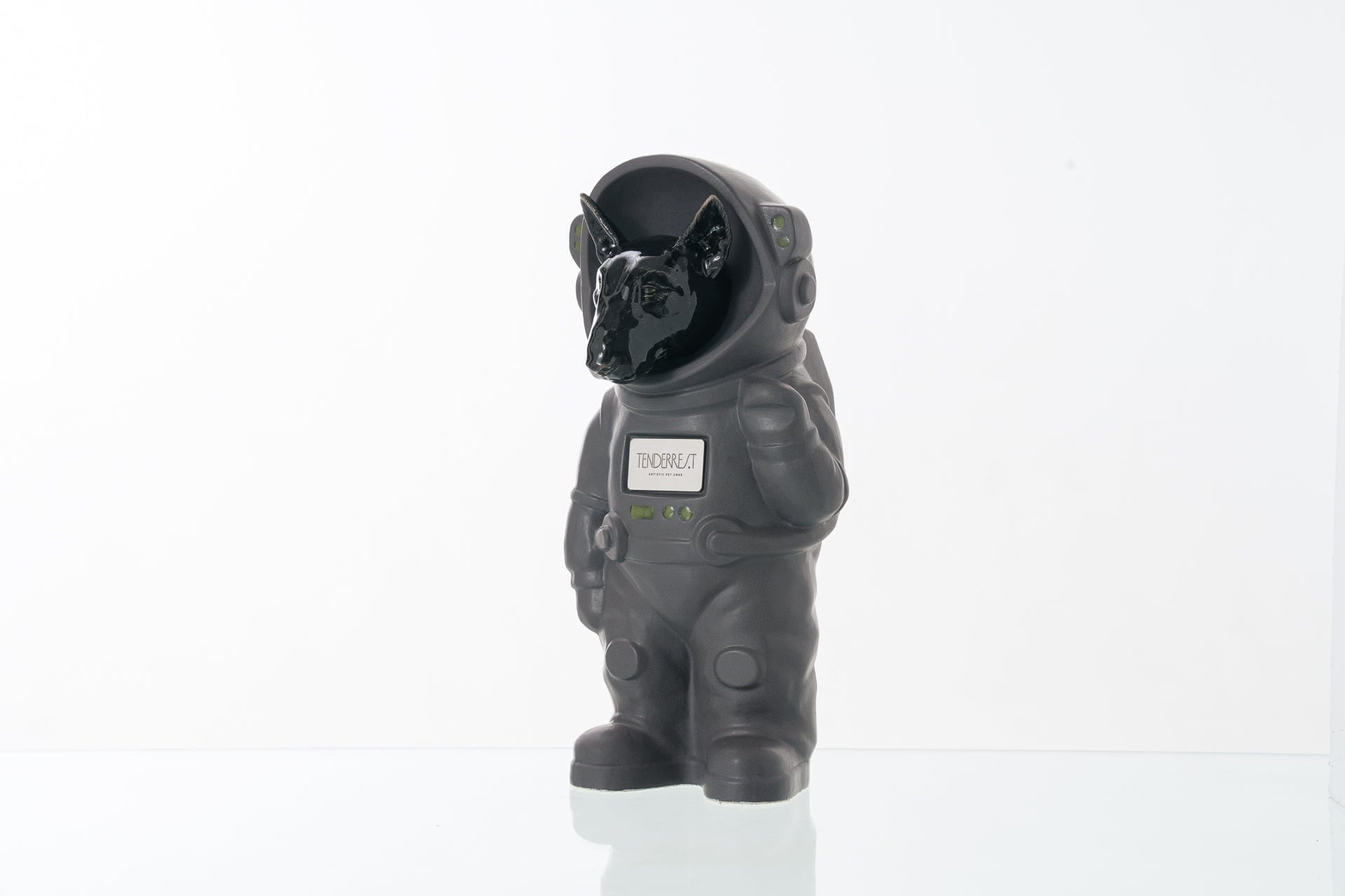 Pulvis Art Urns Pet Cremation Urn Gray Matte / Black / Yes (+$50) Dog Cremation Urn Bull Terrier - Customizable Figure | Pet Urn