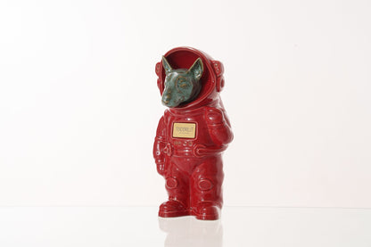 Pulvis Art Urns Pet Cremation Urn Red / Oily Green / Yes (+$50) Dog Cremation Urn Bull Terrier - Customizable Figure | Pet Urn