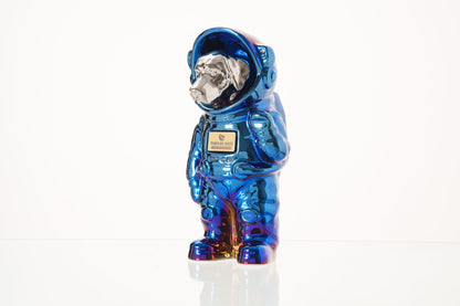 Pulvis Art Urns Pet Cremation Urn Glossy Blue / Platinum / No Dog Cremation Urn Labrador - Customizable Figure | Handmade Pet Urn